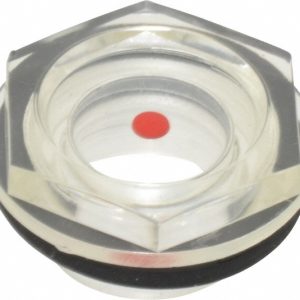 J.W. WINCO G 1/2 Thread, 24mm Distance Across Flats, Plastic Oil Level Sight Glasses TLT-G1/2