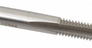 HELI-COIL #10-24 UNC, H2, 3 Flute, Bottoming Chamfer, Bright Finish, High Speed Steel Hand STI Tap 3CBB
