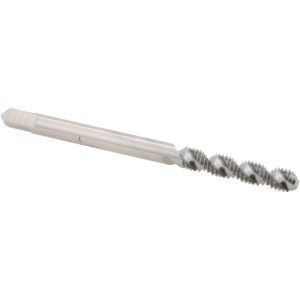 HELI-COIL #4-40 UNC, 2 Flute, Bottoming Chamfer, Bright Finish, High Speed Steel Spiral Flute STI Tap 5905-04