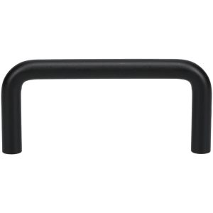 ELECTRO HARDWARE 10-32 Internal Thread, 5/16" Handle Diam, Black Anodized Aluminum Drawer Pull A5484-4