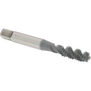 OSG Spiral Flute Tap: M8x1.25, Metric Coarse, 3 Flute, Plug Chamfer, 6H Class of Fit, High-Speed Steel, elektraLUBE Finish 1986302