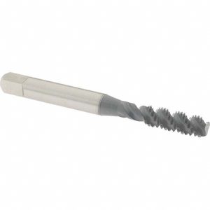 OSG Spiral Flute Tap: M6x1, Metric Coarse, 3 Flute, Bottoming Chamfer, 6H Class of Fit, High-Speed Steel, elektraLUBE Finish 1986102
