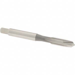OSG Spiral Point STI Tap: #10-24 UNC, 2 Flutes, Plug, High Speed Steel, Bright/Uncoated 7009800
