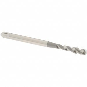 OSG #4-40 UNC, 2 Flute, 50&deg; Helix, Bottoming Chamfer, Bright Finish, High Speed Steel Spiral Flute STI Tap 8003600