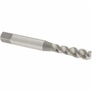 OSG 1/4-28 UNF, 3 Flute, 50&deg; Helix, Bottoming Chamfer, Bright Finish, High Speed Steel Spiral Flute STI Tap 8011800