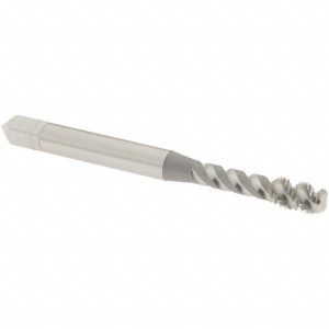 OSG #8-32 UNC, 3 Flute, 50&deg; Helix, Bottoming Chamfer, Bright Finish, High Speed Steel Spiral Flute STI Tap 8007200