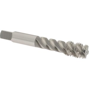 OSG 1/2-13 UNC, 4 Flute, 50&deg; Helix, Bottoming Chamfer, Bright Finish, High Speed Steel Spiral Flute STI Tap 8018000