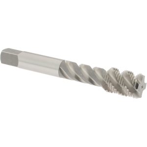 OSG 1/2-20 UNF, 4 Flute, 50&deg; Helix, Bottoming Chamfer, Bright Finish, High Speed Steel Spiral Flute STI Tap 8018400