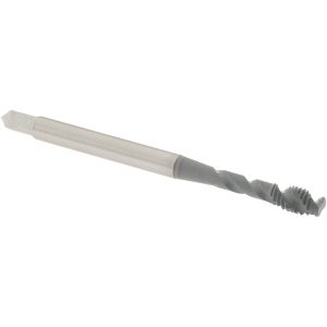 OSG #4-40 UNC, 2 Flute, 50&deg; Helix, Bottoming Chamfer, elektraLUBE Finish, High Speed Steel Spiral Flute STI Tap 8003602