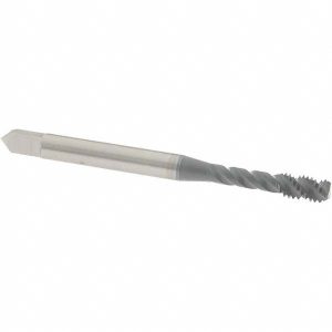 OSG #6-32 UNC, 3 Flute, 50&deg; Helix, Bottoming Chamfer, elektraLUBE Finish, High Speed Steel Spiral Flute STI Tap 8005702
