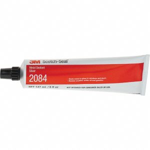 3M Caulk & Sealant: 5 oz Tube, Silver 7000046343