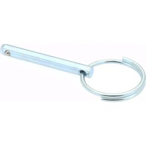 GIBRALTAR 3/16" Pin Dia, 1-1/2" Long, Zinc Plated Steel Ball Lock Hitch Pin mqr-1010