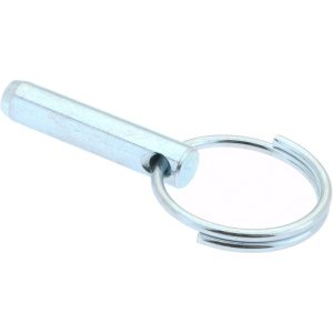 GIBRALTAR 1/4" Pin Dia, 1" Long, Zinc Plated Steel Ball Lock Hitch Pin mqr-1042