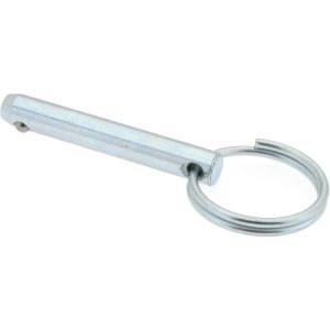 GIBRALTAR 1/4" Pin Dia, 1-1/2" Long, Zinc Plated Steel Ball Lock Hitch Pin mqr-1047