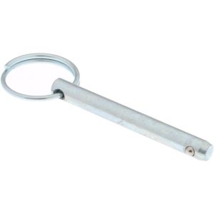 GIBRALTAR 1/4" Pin Dia, 2" Long, Zinc Plated Steel Ball Lock Hitch Pin mqr-1052