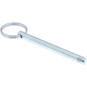 GIBRALTAR 1/4" Pin Dia, 2-1/2" Long, Zinc Plated Steel Ball Lock Hitch Pin mqr-1057