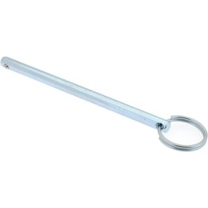 GIBRALTAR 1/4" Pin Dia, 4" Long, Zinc Plated Steel Ball Lock Hitch Pin mqr-1072