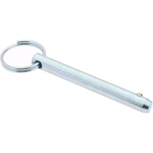 GIBRALTAR 5/16" Pin Dia, 2-1/2" Long, Zinc Plated Steel Ball Lock Hitch Pin mqr-1092