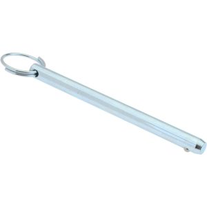 GIBRALTAR 5/16" Pin Dia, 4" Long, Zinc Plated Steel Ball Lock Hitch Pin mqr-1107