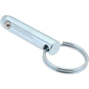 GIBRALTAR 3/8" Pin Dia, 1-1/2" Long, Zinc Plated Steel Ball Lock Hitch Pin mqr-1128
