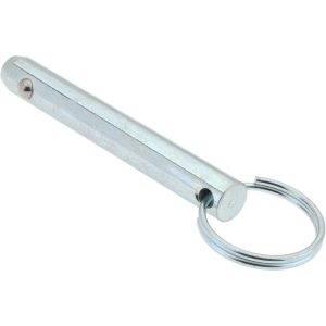 GIBRALTAR 3/8" Pin Dia, 2-1/2" Long, Zinc Plated Steel Ball Lock Hitch Pin mqr-1138