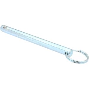 GIBRALTAR 3/8" Pin Dia, 4" Long, Zinc Plated Steel Ball Lock Hitch Pin mqr-1153