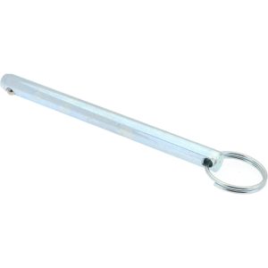 GIBRALTAR 3/8" Pin Dia, 4-1/2" Long, Zinc Plated Steel Ball Lock Hitch Pin mqr-1158