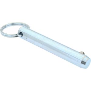 GIBRALTAR 7/16" Pin Dia, 2-1/2" Long, Zinc Plated Steel Ball Lock Hitch Pin mqr-1194