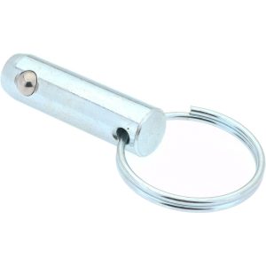 GIBRALTAR 1/2" Pin Dia, 1-1/2" Long, Zinc Plated Steel Ball Lock Hitch Pin mqr-1239