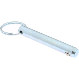 GIBRALTAR 1/2" Pin Dia, 3" Long, Zinc Plated Steel Ball Lock Hitch Pin mqr-1254