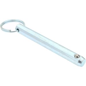 GIBRALTAR 1/2" Pin Dia, 4" Long, Zinc Plated Steel Ball Lock Hitch Pin mqr-1264