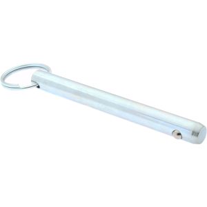 GIBRALTAR 1/2" Pin Dia, 4-1/2" Long, Zinc Plated Steel Ball Lock Hitch Pin mqr-1269