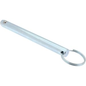 GIBRALTAR 1/2" Pin Dia, 5" Long, Zinc Plated Steel Ball Lock Hitch Pin mqr-1274