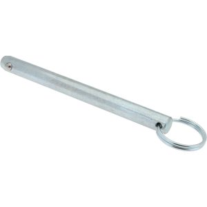 GIBRALTAR 1/2" Pin Dia, 5-1/2" Long, Zinc Plated Steel Ball Lock Hitch Pin mqr-1279