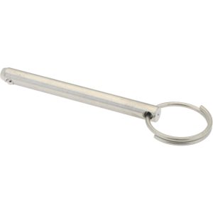 GIBRALTAR 1/4" Pin Dia, 2-1/2" Long, Uncoated Stainless Steel Ball Lock Hitch Pin mqr-ss-1057