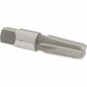 OSG Standard Pipe Tap: 1/4-18, NPTF, 4 Flutes, High Speed Steel, Bright/Uncoated 1312800