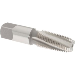 OSG 1/4-18 NPT, 15&deg; Helix, 4 Flutes, Bottoming Chamfer, Bright Finish, High Speed Steel, Spiral Flute Pipe Tap 1251300