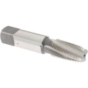 OSG 1/8-27 NPTF, 15&deg; Helix, 4 Flutes, Bottoming Chamfer, Bright Finish, High Speed Steel, Spiral Flute Pipe Tap 1250600