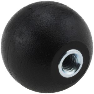 GIBRALTAR Ball Knob: Female Insert, 1-1/4'' Dia KN4C-B2-21-G