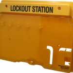 MASTER LOCK Padlock Lockout Station: Empty, 4 Max Locks, Polycarbonate Station 1482B