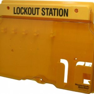 MASTER LOCK Padlock Lockout Station: Empty, 4 Max Locks, Polycarbonate Station 1482B