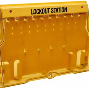 MASTER LOCK Padlock Lockout Station: Empty, 10 Max Locks, Polycarbonate Station 1483B
