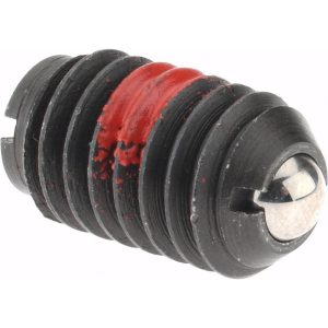GIBRALTAR Threaded Ball Plunger: 3/8-16, 0.187" Ball Dia, 5/8" Body Length, 0.048" Max Ball Reach 10015-G