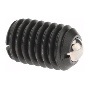 GIBRALTAR Threaded Ball Plunger: 1/2-13, 0.281" Ball Dia, 3/4" Body Length, 0.072" Max Ball Reach 10018-G