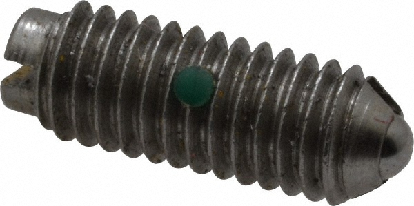 GIBRALTAR Threaded Ball Plunger: 10-32, 0.093" Ball Dia, 33/64" Body Length, 0.025" Max Ball Reach 10103-G