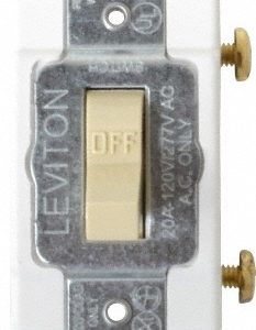 LEVITON 1 Pole, 120 to 277 VAC, 20 Amp, Commercial Grade Toggle Wall Switch CSB1-20I