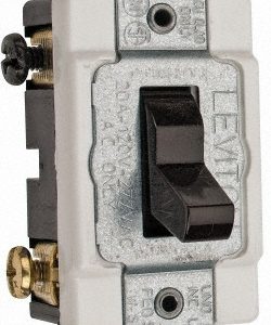 LEVITON 3 Pole, 120 to 277 VAC, 20 Amp, Commercial Grade Toggle Three Way Switch CSB3-20