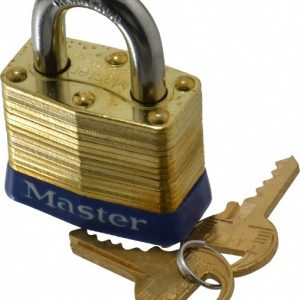 MASTER LOCK Padlock: Brass, Keyed Different, 1-9/16" Wide 4