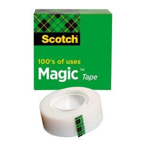 SCOTCH Packing Tape: 3/4" Wide, Clear, Acrylic Adhesive 7000144782