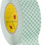 3M White Double-Sided Polyethylene Film Tape: 2" Wide, 36 yd Long, 9 mil Thick, Rubber Adhesive 7000048621